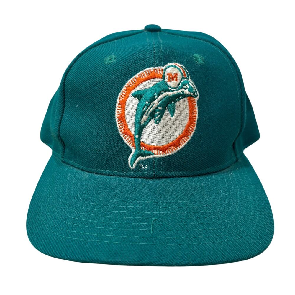 Miami Dolphins Vintage Drew Pearson Wool SnapBack Hat Cap‎ Adjustable AFC Logo